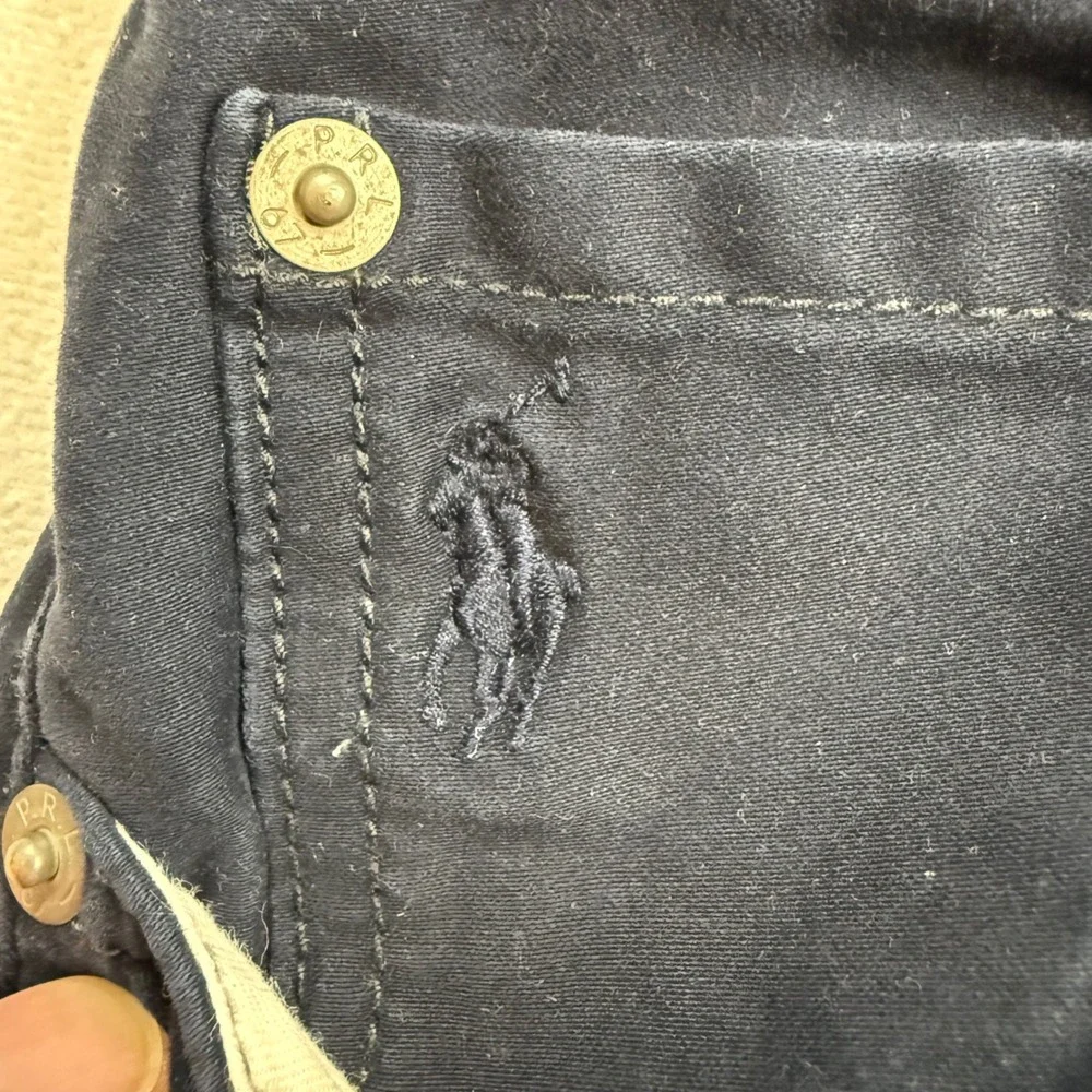 Polo Ralph Lauren Varick Slim Straight Navy Blue Pants Mens 32x30 FLAW